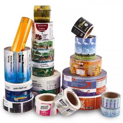 Custom Adhesive Label Roll Transparent Sticker Printed Thermal Waterproof