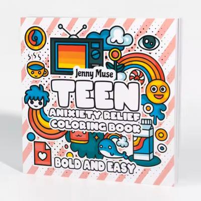 Book Softcover Offset Paper Books Children Coloring Book for Preschool Learning Activities