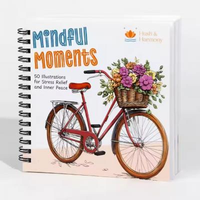 Custom Book Printing Softcover Offset Paper Black&White Children Coloring Book Printing