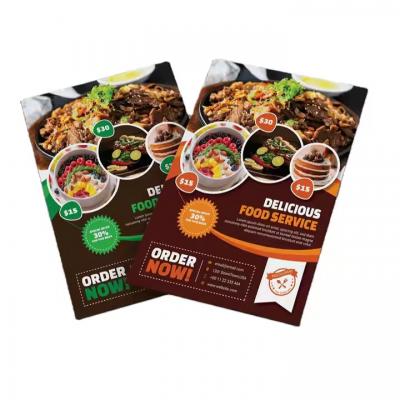 Custom Food Flyer Catalogue Recipe Printing Service