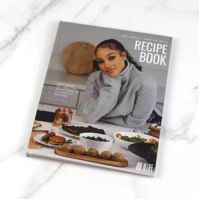 Custom Full Color Cooking Food Book Cook Book Hardcover Healthy Recipe Book