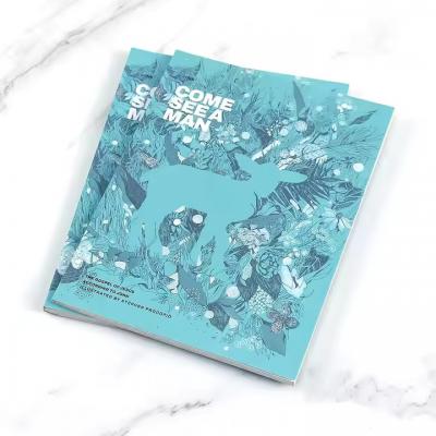 Full Coloring Softcover Perfect Binding Magazine Book Printing