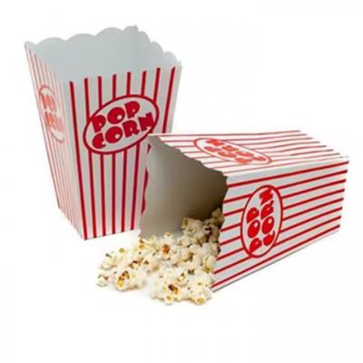 Corn Box Take Away Food Packaging Custom Logo Printed Kraft Paper Popcorn Box