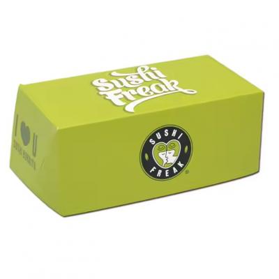 Disposable Custom Printed Donut Cookie Sushi Packaging Take Away Food Kraft Box