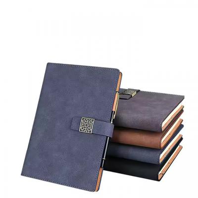 Custom logo Journal Book Printing Premium PU Leather Cover Journal Notebook Printing