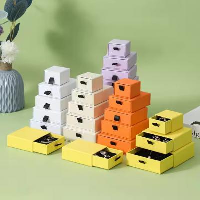 Gift Box Cute Drawer Jewelry Packaging Boxes With Black Foam